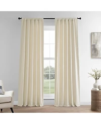 Half Price Drapes Ancient Ivory French Linen Room Darkening Curtain