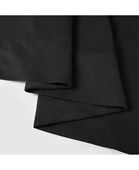 Half Price Drapes Black Signature Extra Wide Velvet Blackout Curtain
