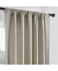 Half Price Drapes Fresh Khaki French Linen Room Darkening Curtain