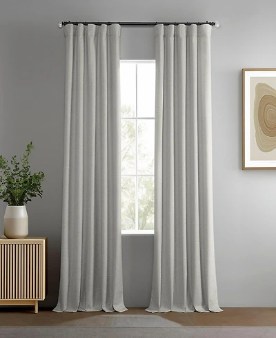 Half Price Drapes Boho Chic Faux Linen Blackout Curtain Pair (2 Panels