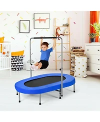 Skonyon 2-Person Foldable Mini Kids Fitness Rebounder Trampoline