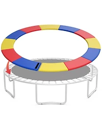 Skonyon 8 Ft Trampoline Pad Replacement Safety Pad with Fixing Straps (Multicolor)