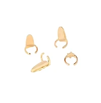 Women's The Wonder-Woman Nail Rings - California Gold (Set Of 4)
