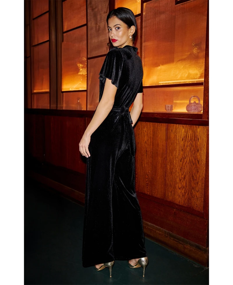 Yumi Women's Check Wrap Skirt With Buckle