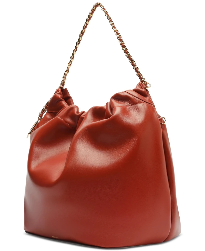 Arezzo Elizabeth Extra Large Leather Bucket Bag