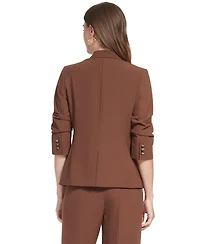 Dkny Petite Madison 1-Button Long-Sleeve Jacket