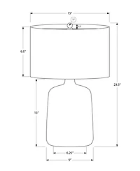 Monarch Specialties Lighting 24" Ceramic Table Lamp