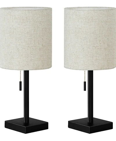 Monarch Specialties Lighting 2-Pc. Metal Table Lamp