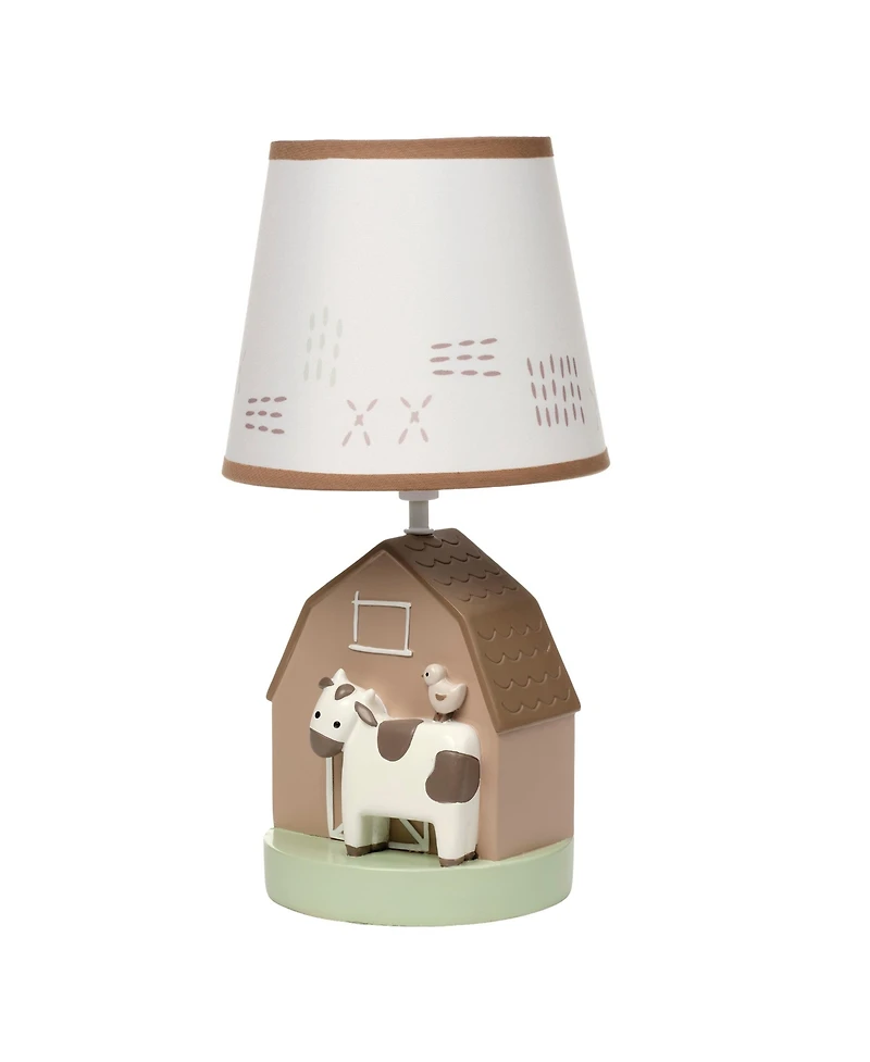 Bedtime Originals Farmyard Friends Decorative Tabletop Nursery Lamp with Shade