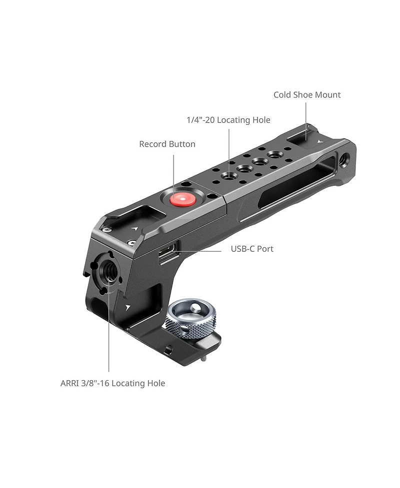 SmallRig Top Handle with Recording Trigger and 3/8''-16 Screw Monitor Mount