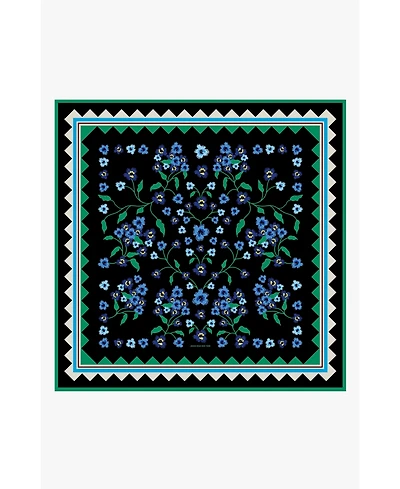 Jessie Zhao New York Garden Nocturne Double Sided Silk Scarf
