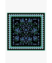 Jessie Zhao New York Garden Nocturne Double Sided Silk Scarf