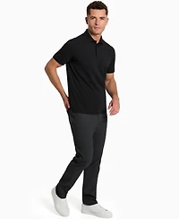 Kenneth Cole Men's Solid Button Placket Polo Shirt
