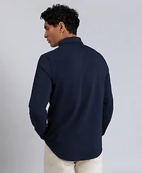 Kenneth Cole Men's Slim-Fit Plain White Performance Long-Sleeve Button-Down Shirt