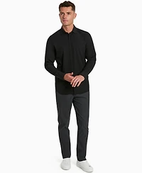 Kenneth Cole Men's Solid Slim Fit Performance Shirt