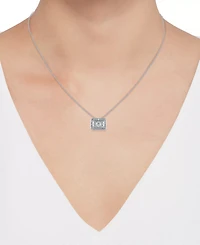 Macy's Diamond Pendant Necklace (1/2 ct. t.w.) in 10k White Gold