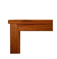 vidaXL Patio Console Table 43.3"x15.7"x29.5" Solid Acacia Wood