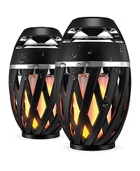 iLive Tiki Ultra Bluetooth Speaker with Led Flame, ISBW374BDL