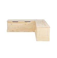 Linon Tobin Backless Nook Unfinished