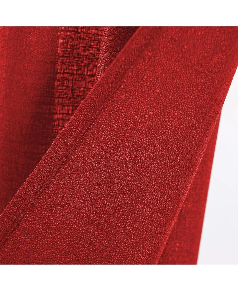 Rt Designers Collection Cole Textured Grommet Room Darkening Curtain Panel 54" x Red