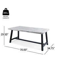 Streamdale Furniture Acacia Wood Outdoor Dining Table