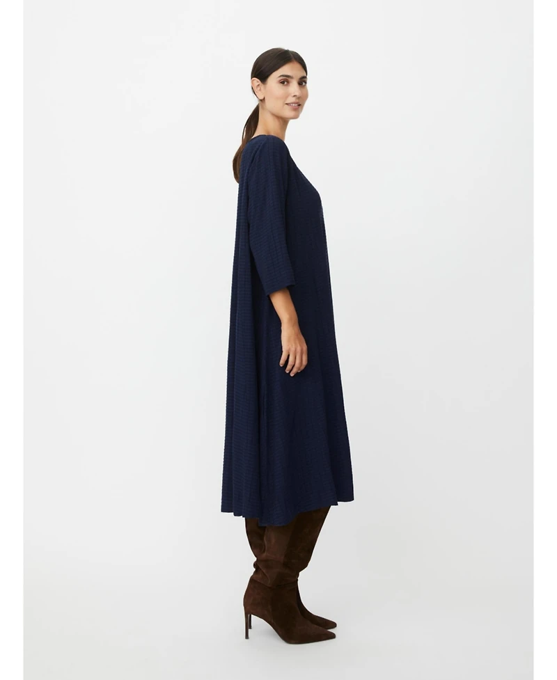 Masai Copenhagen Women's Nabia 3/4 Sleeve A-Line Midi Dress