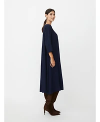 Masai Copenhagen Women's Nabia 3/4 Sleeve A-Line Midi Dress