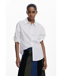 Desigual Women's A-line patchwork midi skirt