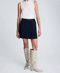 Kenneth Cole Women's Pleated A-Line Mini Skirt