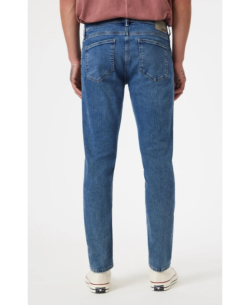 Mavi Men's Marcus Slim Straight Leg Light Brushed Selvedge Jeans