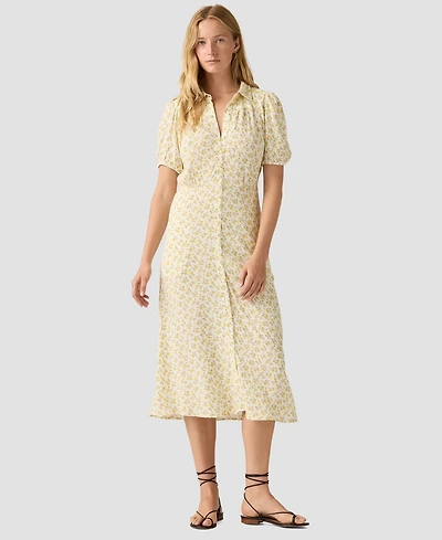 Levi's Women's Rosa Short-Sleeve Collar Midi Dress