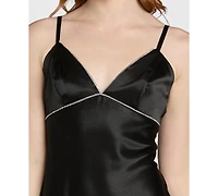 Morgan & Company Juniors' Embellished V-Neck Sleeveless Gown