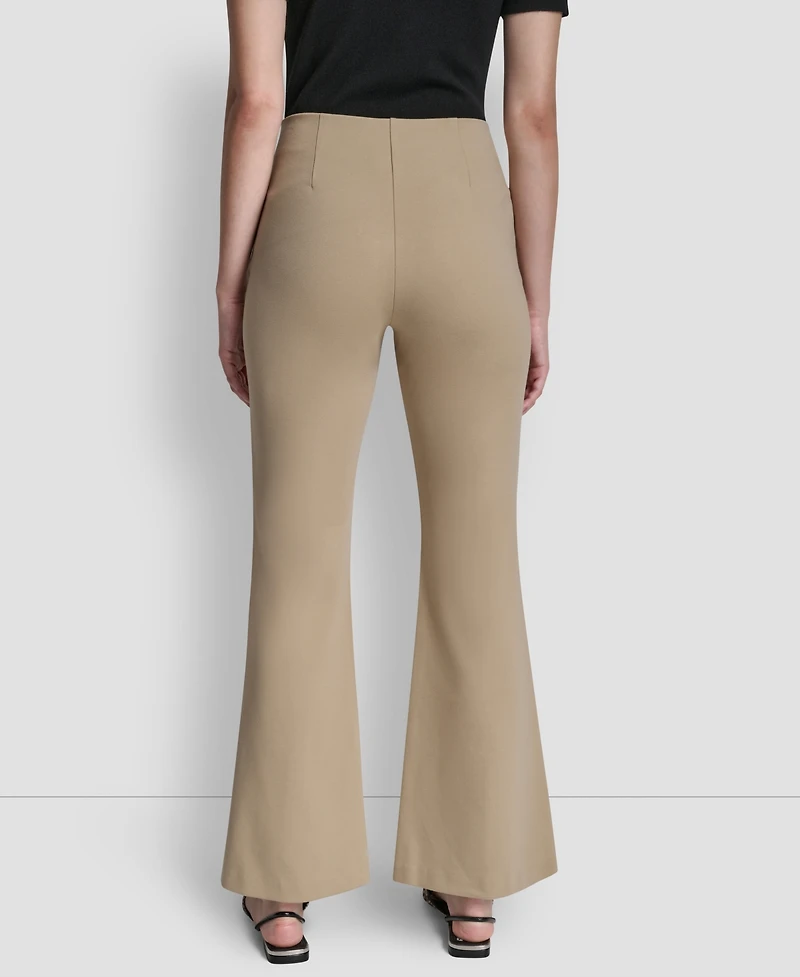 Dkny Women's Front Seam Flare Leg Pants