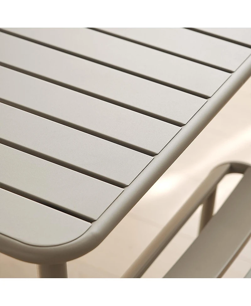 Streamdale Furniture Set of 1 with 4 chairs Sella Long Outdoor Dining Table