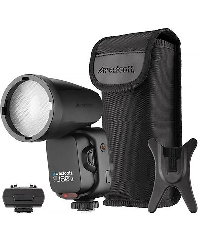 Westcott FJ80 Ii M 80Ws Universal Touchscreen Ttl Speedlight Flash with Adapter for Sony Cameras