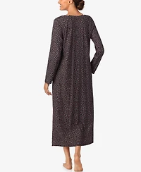 Aria Women's Long Sleeve brushed Cotton Ballet Nightgown