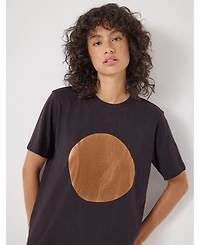 Hush Women's Metallic Graphic Cotton T-Shirt