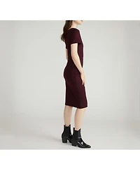 Universal Standard Women's Executive V Neck Ponte Dress