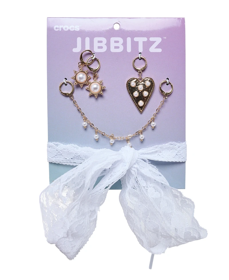 Crocs Jibbitz Laces and Pearls Charms Kit from Finish Line