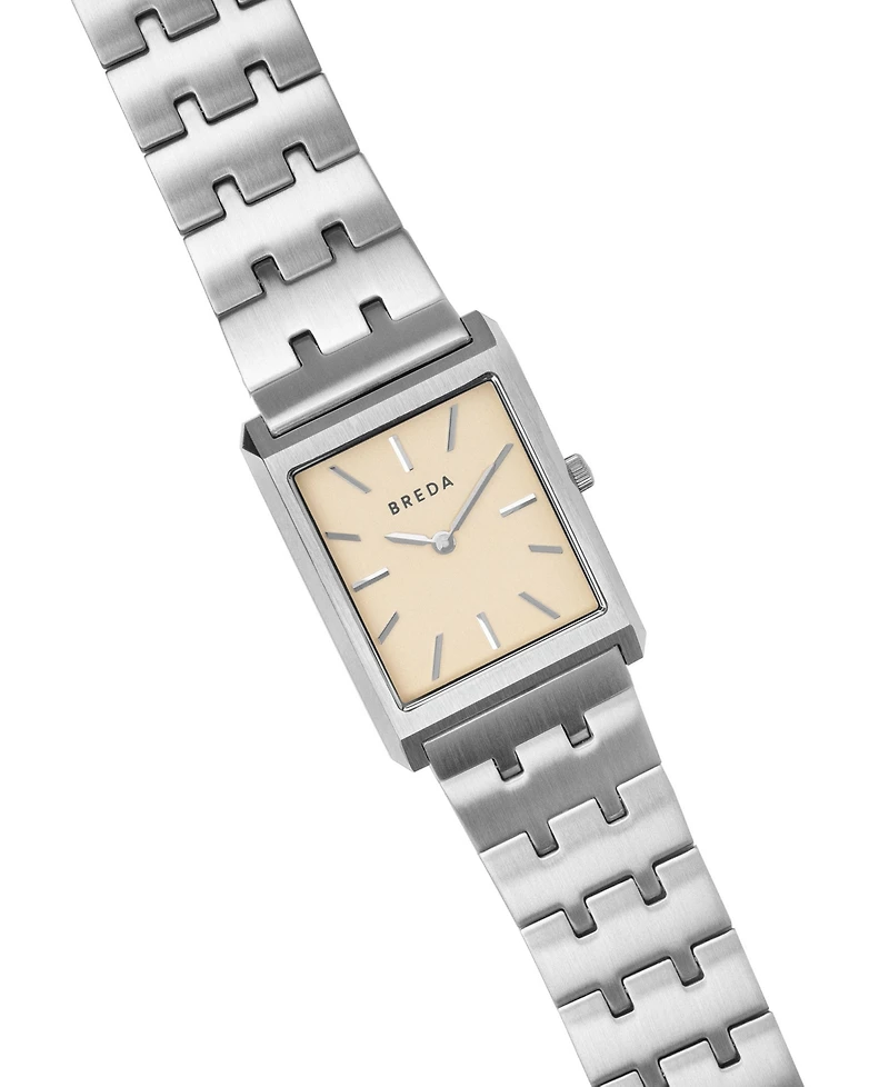 Breda Women's 'Virgil' Silver Stainless Steel Bracelet Watch, 26mm