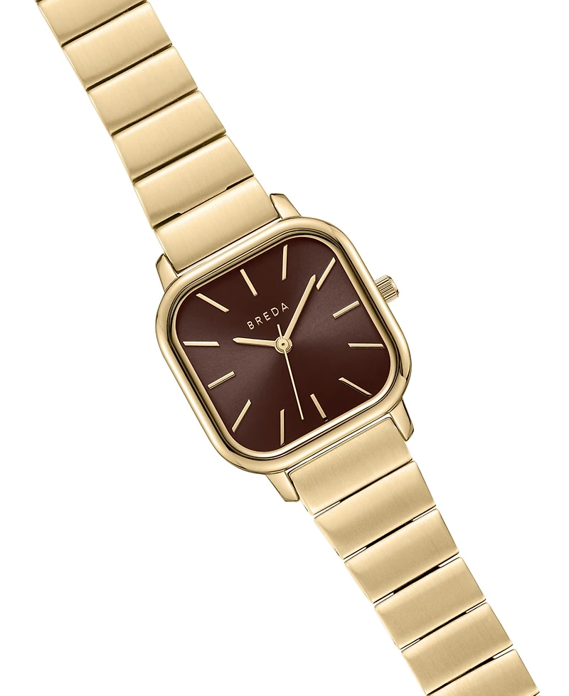 Breda Women's Esther Gold Stainless Steel Bracelet Watch