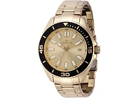 Invicta Men's 46317 Pro Diver Quartz VJ42 Gold Dial Watch