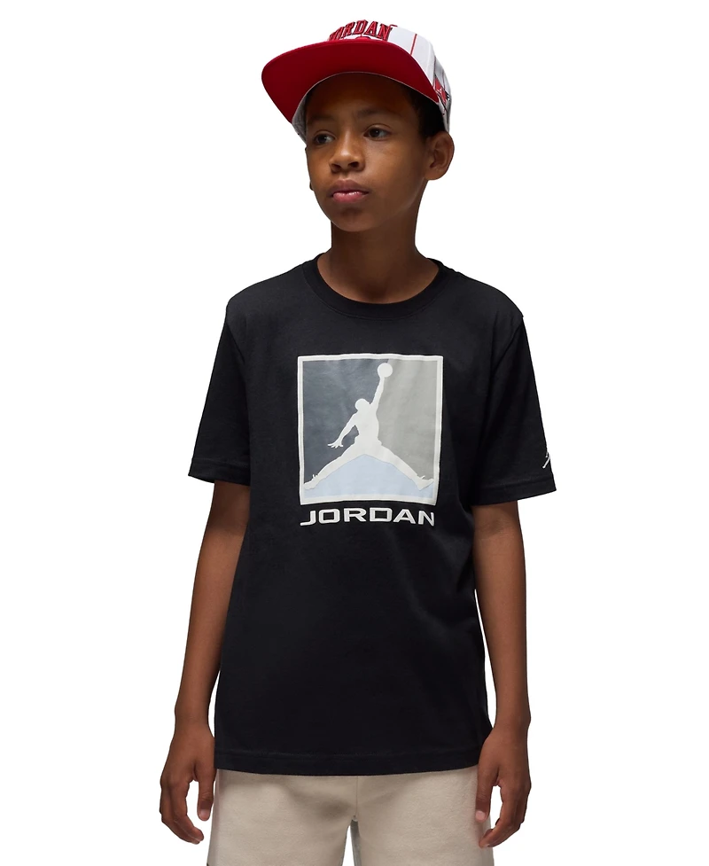 Jordan Big Boys Flight Essentials Boxed Logo 3.0 T-Shirt