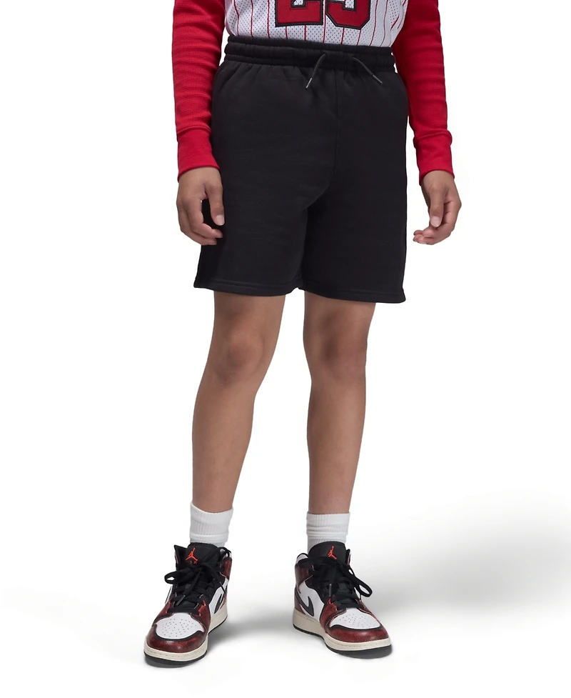 Jordan Boys 8-20 Regular Fit Stretchy Logo Embroidered Shorts