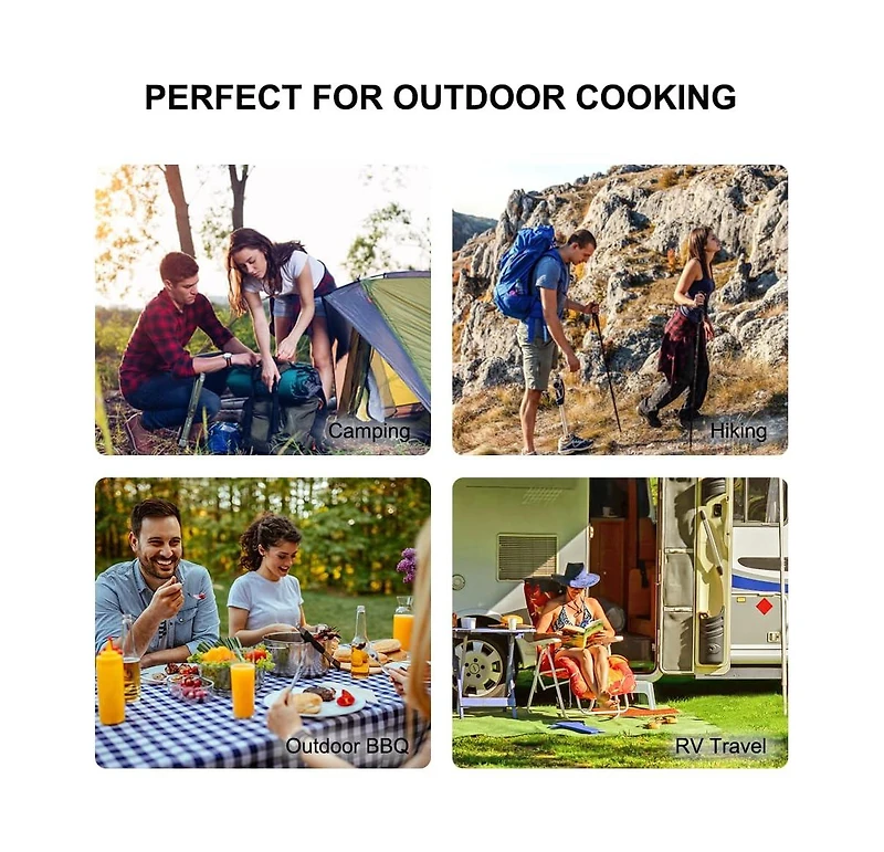 Aofar Dual Fuel Propane & Butane Stove with Carrying Case, Portable Camping Stoves with Csa Certification