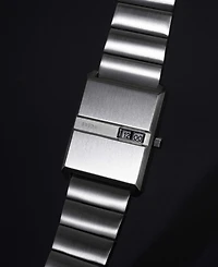 Breda 'Pulse' Stainless Steel and Metal Bracelet Watch, 26mm