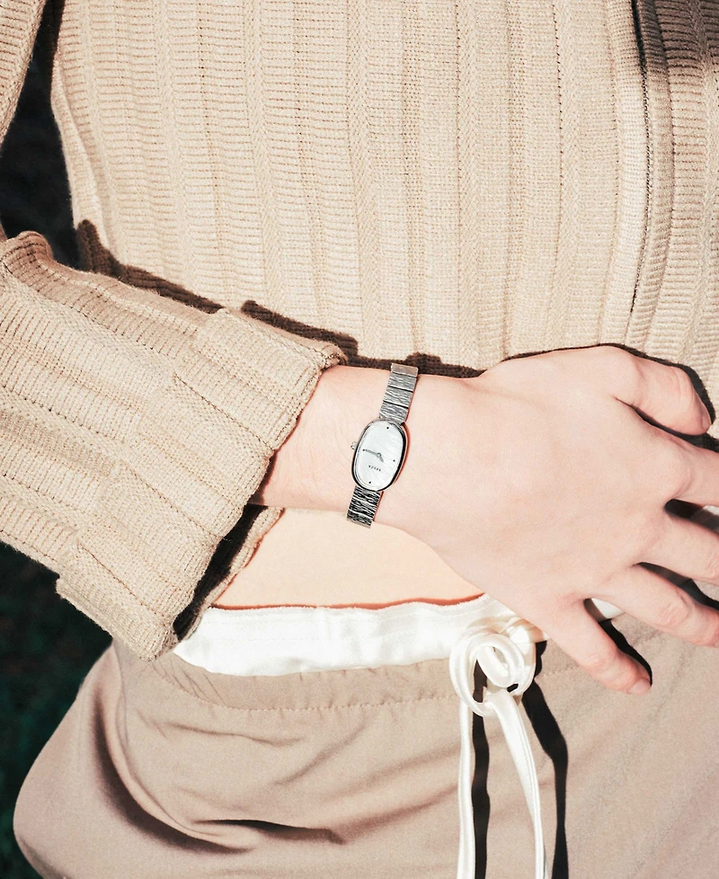 Breda Women's 'Jane Revival' Silver Stainless Steel Bracelet Watch, 18mm