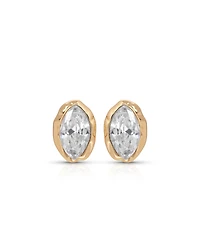 Ettika Gold Plated Crystal Luxe Mini Stud Earrings