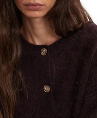 Reiss Women's Brushed Cashmere Cardigan Sweater