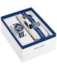 Bulova Men's Limited Edition 150th Anniversary Performance Shelby Chronograph Two-Tone Rubber Watch 43mm